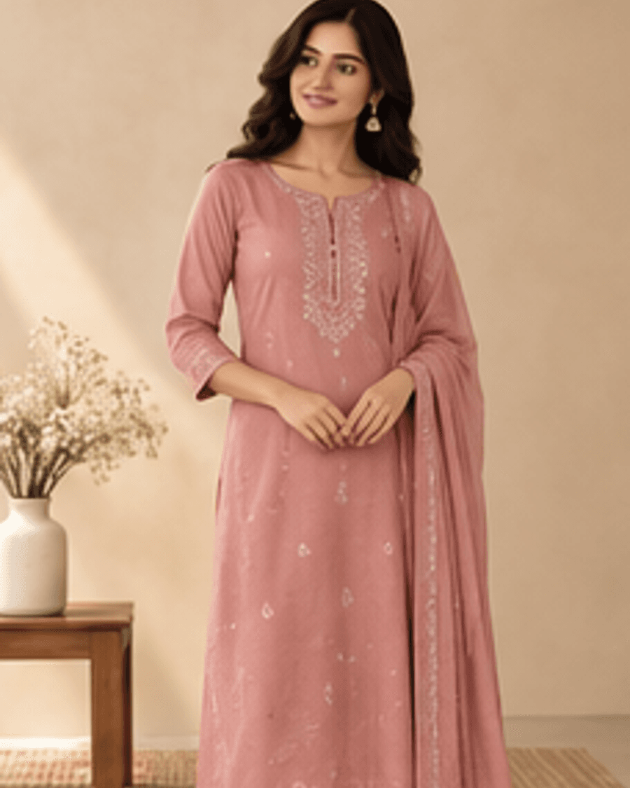 Tara Dusty Rose Straight Kurta alternate view